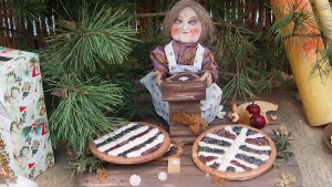 Krchlebský koláč at the Christmas exhibition at the Botanical Garden of Charles University, Prague, December 2013