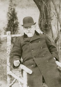 Jan Herben maybe in his garden